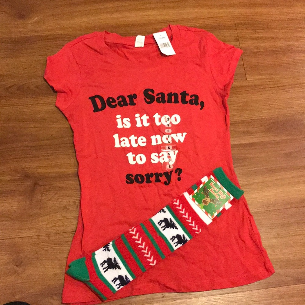 Xmas shirt and sock bundle